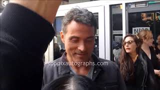 Rufus Sewell amp Chelah Horsdal signs autographs for TopPix [upl. by Matthew]