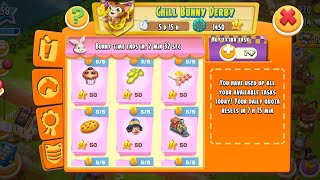 Hay day Bunny Derby  Hay day mobile game play  Hay day game  how to play bunny Derby [upl. by Anas]