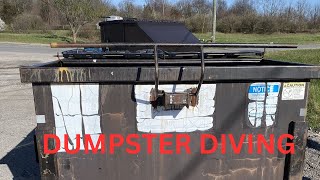 DUMPSTER DIVING Five dumpsters checked grab bags dumpsterdiving savingfromthelandfill [upl. by Einnig680]