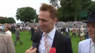 Sandown Park Racecourse with B Cumberbatch T Hiddleston P Kennedy and M Morpurgo [upl. by Ledarf314]