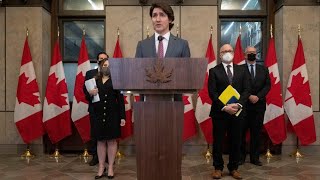 Trudeau wendet wegen TruckerProtesten erstmals Notstandsgesetz an [upl. by Ailev]