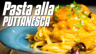 How to Make PASTA ALLA PUTTANESCA  Authentic Italian Recipe [upl. by Ennaeed]