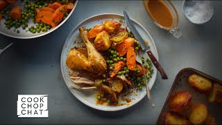 Mums Delicious Roast Chicken amp Spuds  Donals Family Food In Minutes [upl. by Kimber]