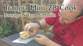 Trangia Mini 28Series cook Sausage amp Egg McMuffin [upl. by Dat886]