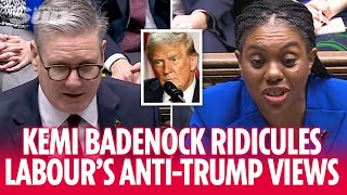 Kemi Badenock ridicules Labours antiTrump hypocrisy at her first PMQs [upl. by Savill]