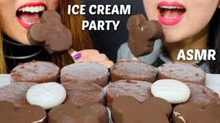 ASMR CHOCOLATE ICE CREAM PARTY 초콜릿 아이스크림 리얼사운드 먹방 アイスクリーム 冰淇淋 Kem cây  KimampLiz ASMR [upl. by Adnolohs603]