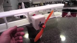 Depron Micro Bipe Build Details and Flight [upl. by Quillon]