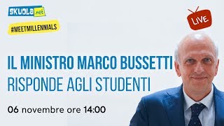 Il Ministro dellIstruzione Marco Bussetti risponde agli studenti [upl. by Anehta127]