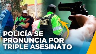 TRIPLE HOMICIDIO EN ATE ASESINATOS NO CORRESPONDERÍAN A SICARIATO SEGÚN LA PNP [upl. by Oglesby]