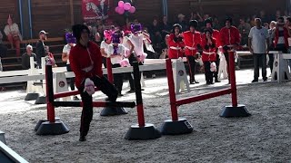 Premier championnat du monde de quotcheval à deux pattesquot [upl. by Ennairam]