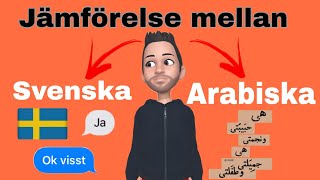 Jämförelse mellan arabiska och svenska  موضوع سويدي عن مقارنة بين اللغة السويدية و العربية [upl. by Clyde826]