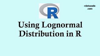 Statistics using R programming  Using Lognormal distribution in R  lognormal [upl. by Enellij124]