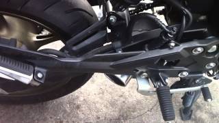 Yamaha XJ6 Stock exhaust system Mod [upl. by Asenev]