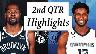 Brooklyn Nets vs Memphis Grizzlies Full Highlights 2nd QTR  Nov 20  2022 NBA Season [upl. by Neona]