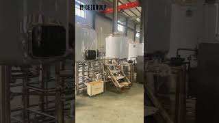 Uncovering the production process of 2vessel beer brewing equipment [upl. by Clementas]