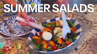 Allisons Cooking Diary summer salad recipes Mediterranean Quinoa Salad Peach amp Burrata Salad [upl. by Hubbard]