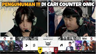 PENGUMUMAN DI CARI COUNTER ONIC  ONIC VS ALTER EGO GAME 3 MPL ID SEASON 13 [upl. by Ecnarepmet238]