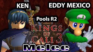 Kings of Cali 3  Ken Marth Vs Eddy Mexico Luigi  Pools Round 2 [upl. by Yanel910]