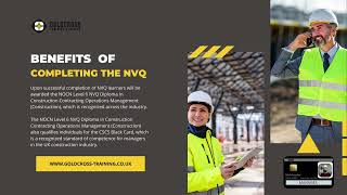 Level 6 NVQ Construction Management  Black Card construction training cscs [upl. by Brynne]