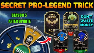 Secret Trick To Get Pro amp Legend Players In RC 20 Season 5  Lucky Spin New Trick  After Update [upl. by Ahsenroc]