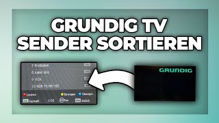 Grundig TV Sender sortieren  Programme verschieben Tutorial [upl. by Lanny636]