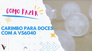 Como Fazer Carimbo Para Doces com uma Máquina Laser Visutec [upl. by Yuh]