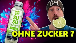 Wie schmeckt SUSU Water Lemon Lime Zero mit Ashwagandha Der Getränke Test [upl. by Dinnie571]