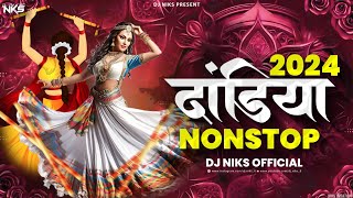 Dandiya Song 2024  Navratri Song  Garba Song  Nonstop Dandiya Song  Hindi Garba Song  Dj Niks [upl. by Fillander]