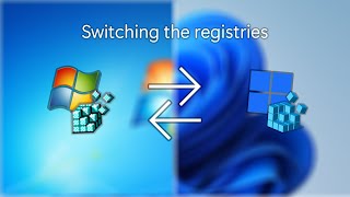 Swapping Windows 7 and Windows 11 registry [upl. by Sidnarb]