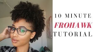 Super Easy Frohawk  Natural Hair  KaaiittheGreat [upl. by Tasia]