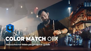 Retouch4me COLOR MATCH OFX video plugin quick guide Color grading in Davinci Resolve in one click [upl. by Jill]