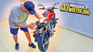 COLOQUEI ELIMINADOR RABETA NA CB 300F TWISTER 2023 [upl. by Coad199]