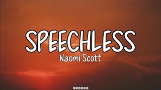 SPEECHLESS Naomi Scott lyrics Aladdin speechless aladdin lyrics [upl. by Drice]