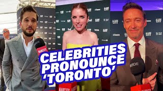 Watch Hollywood Stars At TIFF Pronounce Toronto [upl. by Danila]