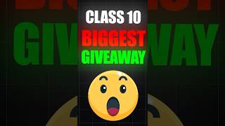 Biggest GIVEAWAY Ever for Class 10 boards study cbse class10 icse studymotivation pw shorts [upl. by Nnalorac]