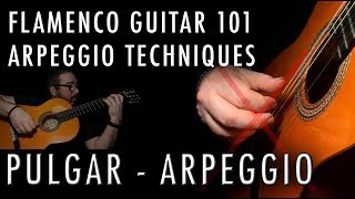 Flamenco Guitar 101  18  Arpeggio and Pulgar [upl. by Zehcnas133]