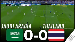 السعودية 00 تايلاند أبرز أحداث المباراة • محاكاة لعبة فيديو AsianCup2023 [upl. by Einnhoj191]