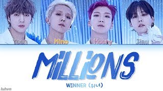 WINNER 위너  ‘MILLIONS LYRICS HANROMENG COLOR CODED 가사 [upl. by Eerok319]