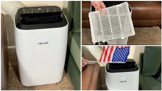 Newair 14000 Btu Portable Air Conditioner Review Setup Demo amp Maintenance Tips AC Model NAC14KWH03 [upl. by Kev]