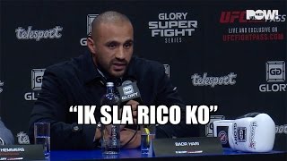 Staredown Badr Hari vs Rico Verhoeven [upl. by Shevlo]