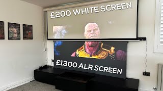 Projector White Screen vs ALR Screen  YOU NEED TO KNOW THIS [upl. by Jeniece365]