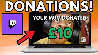 How To Set Up Donations On Twitch 2024 [upl. by Maillij]