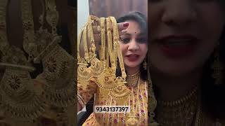 1gm gold jewellery gold long rani haar 1gmgoldjewellery viralvideo everyone follower viralvideo [upl. by Saitam67]