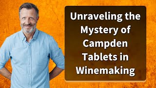 Unraveling the Mystery of Campden Tablets in Winemaking [upl. by Mcgill803]