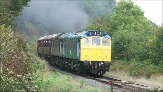 25262 amp D7628 leaving Bewdley 2nd October 2024 [upl. by Ehsrop]