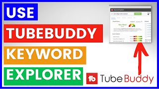 How To Use TubeBuddy Keyword Explorer For YouTube Keyword Research in 2024 [upl. by Nnylanna70]