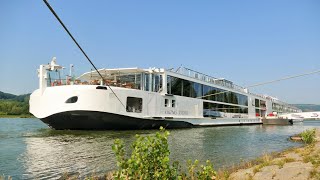 VIKING amp AROSA River Cruise Ships on the Rhine  2425082019  4K Ultra HD [upl. by Whang]