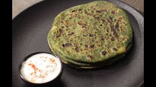 Aloo Palak Parantha  Sanjeev Kapoor Khazana [upl. by Saxena]