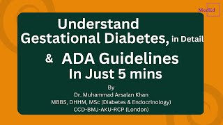 Gestational Diabetes ADA Guidelines For GDM [upl. by Htezil]