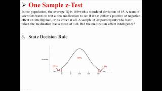 One Sample zTest [upl. by Valiant752]